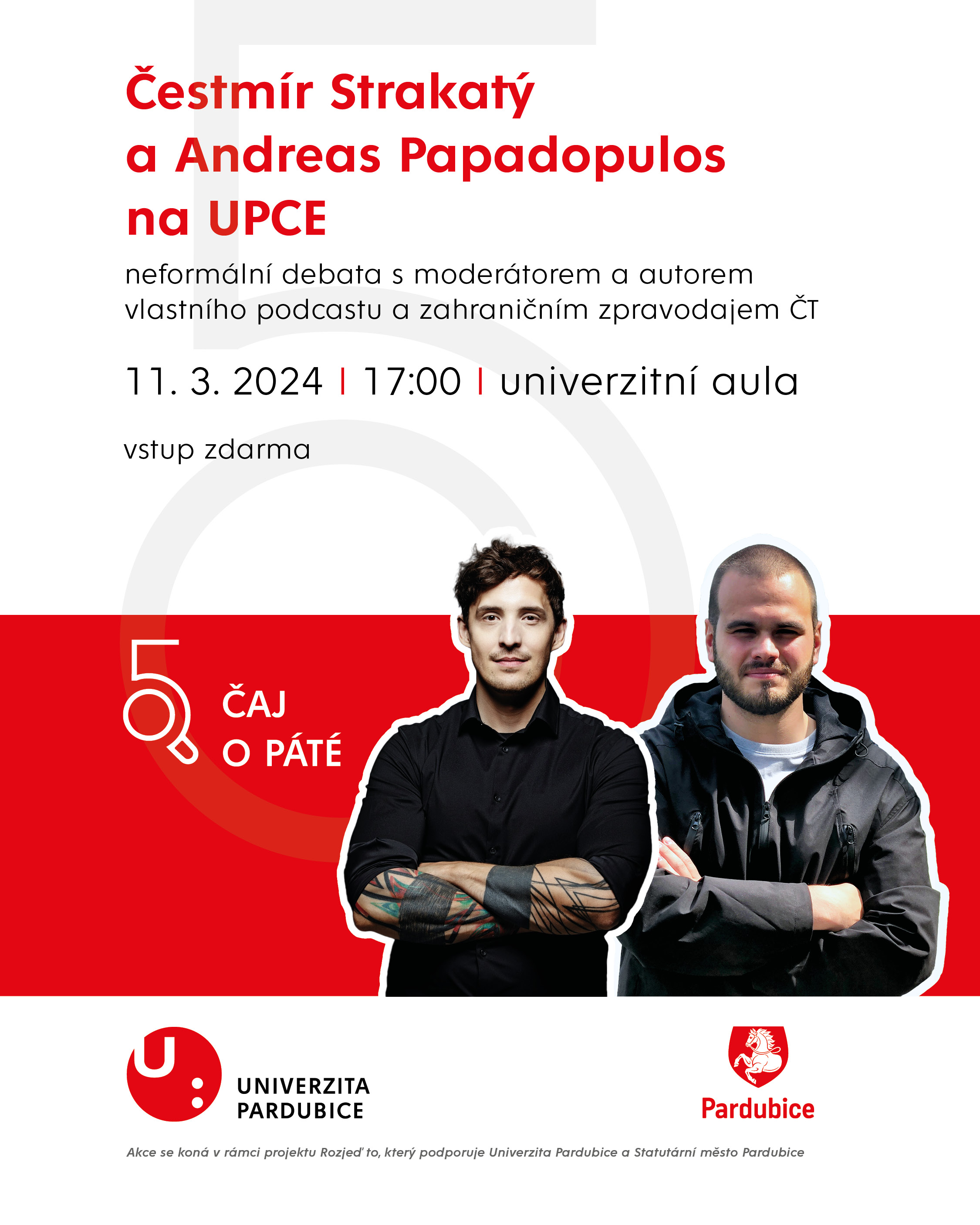 Čestmír Strakatý a Andreas Papadopulos na UPCE