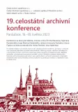 19. celostátní archivní konference