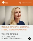 Café Universitas – Rizikové správanie: problém a (alebo) súčasť dospievania?